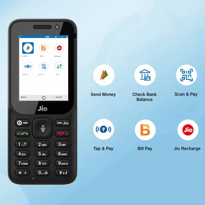 Jio Keypad Mobile Phone F320B 2.4 LCD 2000mAh Battery - Image 2