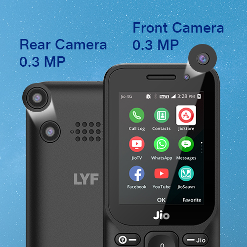 Jio Keypad Mobile Phone F320B 2.4 LCD 2000mAh Battery - Image 3