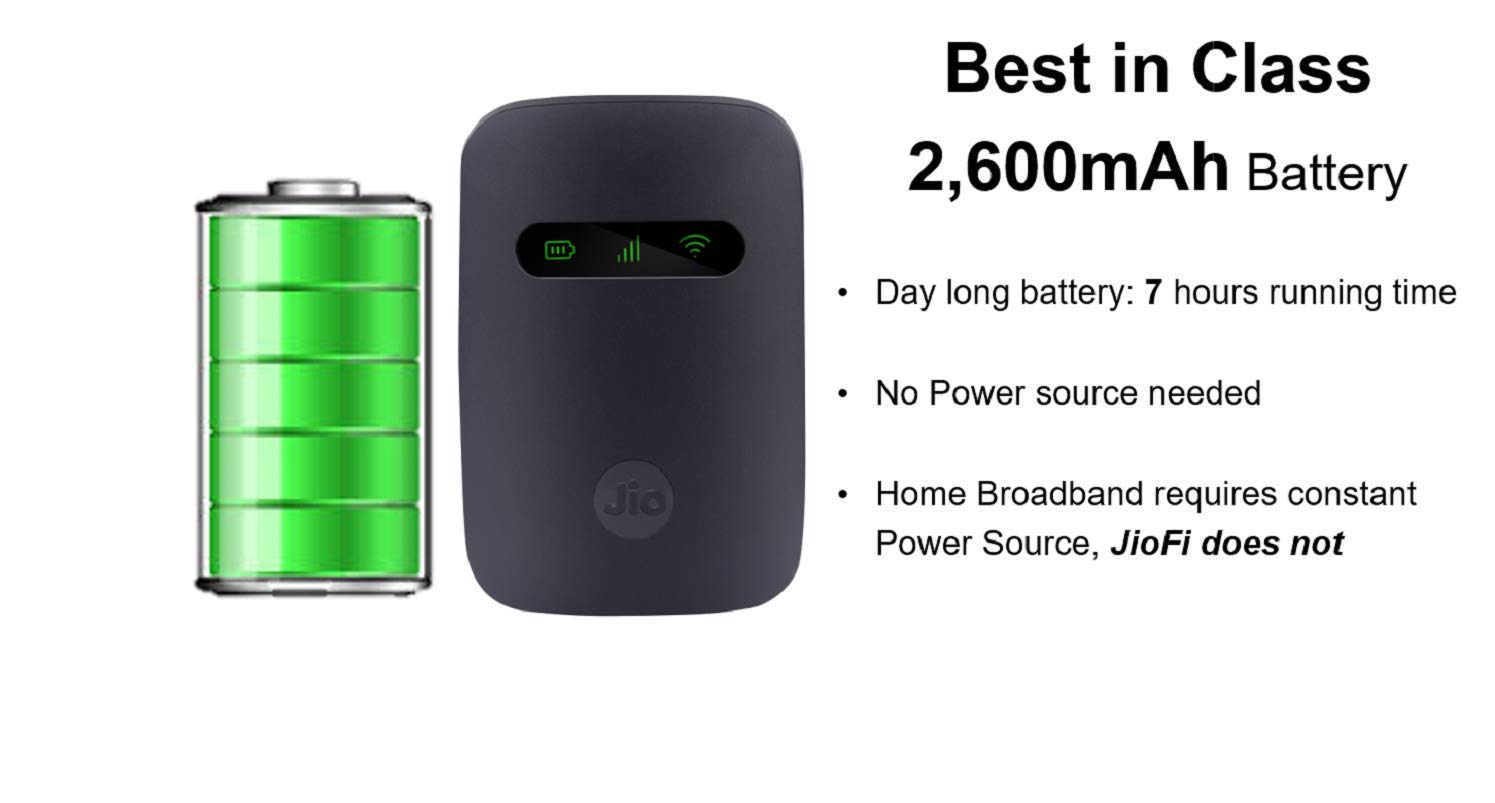 JioFi JMR541 4G Portable WiFi Hotspot Router Renewd - Image 3