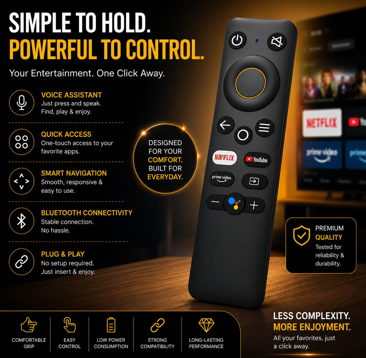 Realme Original Voice Blutooth Remote Compatible with Realme Tv Stick & Tv - Image 4